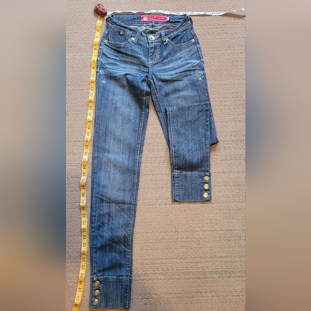 Apple Bottoms Indigo Straight Leg Jeans